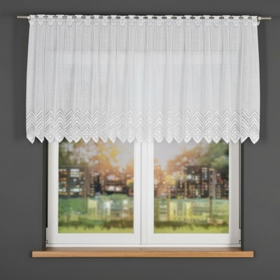 Dekorační metrážová vitrážová záclona MANDA bílá výška 90 cm MyBestHome – Zboží Dáma