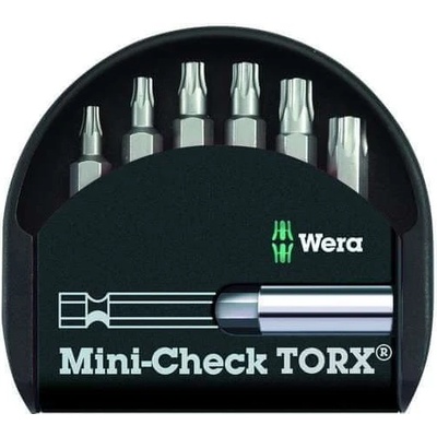 Wera 056294 6 ks sada bitů TORX Mini-Check TX s držákem 893/4/1 K