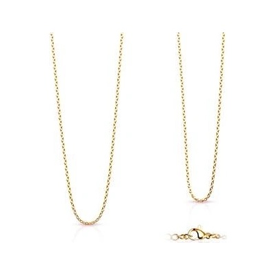 Šperky4U Zlacený ocelový řetízek OPE1015-015-55