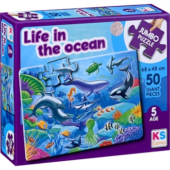 KS Games Пъзел KS Games от 50 XXL части - Живот в океана (JP31013)