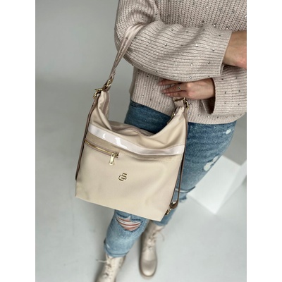 Grosso Béžová kabelka na rameno GS-3786-beige