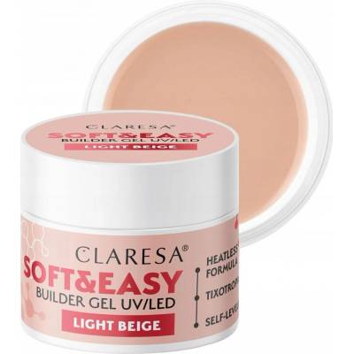 Claresa stavební gel Soft&Easy gel light beige 45g