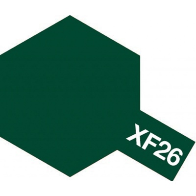 Tamiya Barva akrylová matnáTmavě zelená Deep GreenMini XF-26