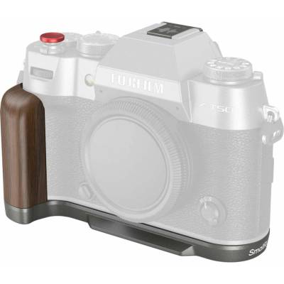 SmallRig Wooden L-Shape Grip for FUJIFILM X-T50 Charcoal Silver 4736