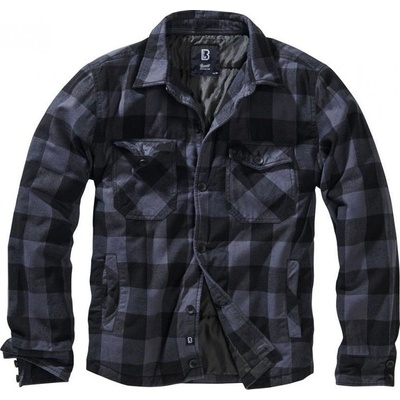 Brandit bunda Lumberjacket černo-šedá