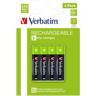 Verbatim Акумулаторна батерия, AAA micro, 4x950 mAh, VERBATIM 49514 (49514)