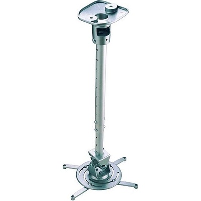 Satria Stropní držák projektoru 23-114 cm vč. prodl.tyče - stříbrný