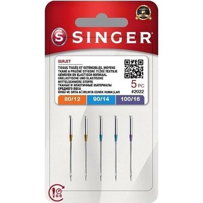 Jehly Singer 2022 - 80/12, 90/14, 100/16 - 5 ks - Overlock (ELx705) – Hledejceny.cz