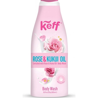 Keff umývacie krém Růže & Kuku olej ( Body Wash) 500 ml