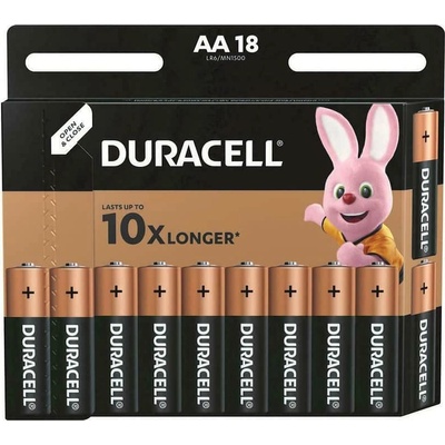 Duracell Батерии алкални Duracell DAALR6MN150018, AA, 1.5V, LR6, 18 бр