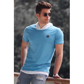 Madmext Мъжка тениска 4554 - Синя 287737 (287737_Синьо)
