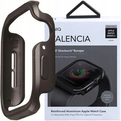 Uniq Valencia pouzdro pro Apple Watch 40mm - Gunmetal šedá UNIQ-40MM-VALGRY – Hledejceny.cz