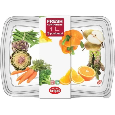 Ножици 055010 Кутия за съхранение, 3 бр. , 1 литър (055010)