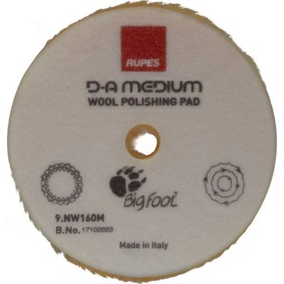 Rupes DA Medium Wool Polishing Pad 80 mm 9.NW80M