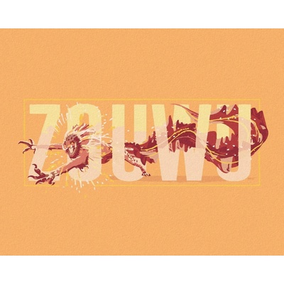 Zuty Ilustrace hřIVoun fantastická zvířata 40 x 50 cm vypnuté plátno na rám 8596530206699