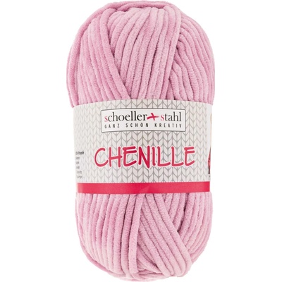 Schoeller+Stahl CHENILLE - 100% polyester - Ručně pletací příze - žinylka Barva: 05- rose