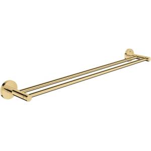 GROHE Essentials двоен държач за кърпи 60 см, гланцово златист, Cool Sunrise (40802GL1)