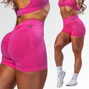 Nebbia bezešvé push-up šortky s vysokým pasem Totally Seamless 304 pink