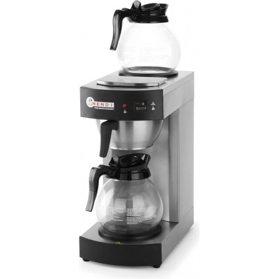 Hendi Kávovar na překapávanou kávu 2 konvice 1,8 l 2,1 kW 195x370x430 mm