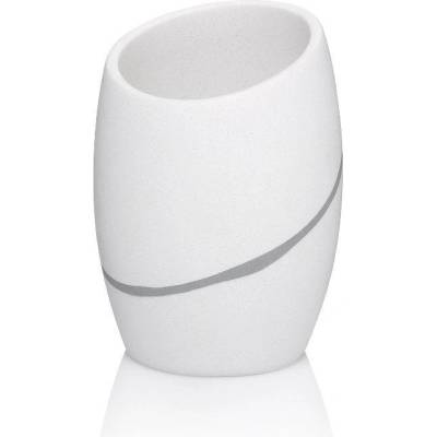 KELA Поставка за четки за зъби от полирезин KELA Talus, бяла (1629)