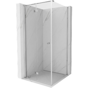 Mexen Mist-F сгъваема лява душ кабина 70 x 70 см, прозрачна, хром - 8A6T-070-070-01-00-L (8A6T-070-070-01-00-L)