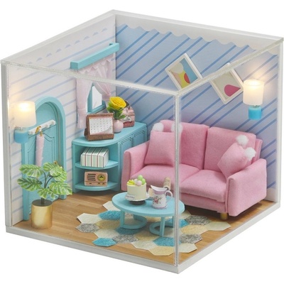 Dvěděti miniatura domečku Slunný obývací pokoj