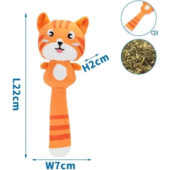 Plyšová hračka pre mačku Nobleza s Cat-Nip - tiger 22cm