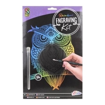 Vyškrabávací obrázok sova