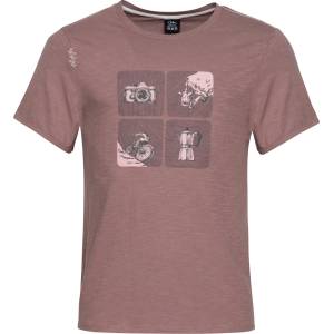 Chillaz Мъжка тениска Chillaz Innsbruck Exploring The Outdoors T-shirt - Wine - размер XS (216-8109-0212)