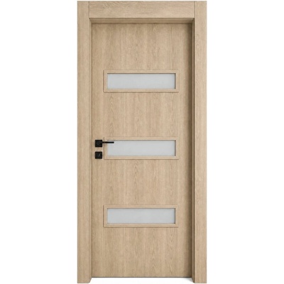 EUROSTILL Интериорна врата с каса EUROSTILL TORINO с остъкление TW 88x205 cm Дъб Гладстоун (DTTW20588G150H/S)