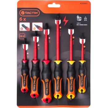Tactix TC205601 Elektrikářské šroubováky VDE, 6 ks