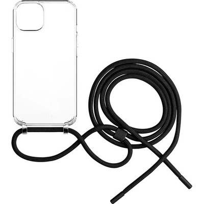 Fixed Pure Neck s čiernou šnúrkou na krk pre Apple iPhone 13 FIXPUN-723-BK