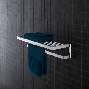 GROHE Поставка за кърпи с поставка Grohe Selection Cube 58 см, гланциран хром (40804000)