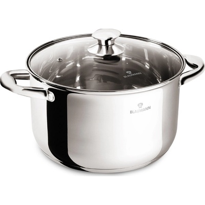 BLAUMANN - Hrnec nerez a skleněná poklice 24cm/6l Gourmet Line