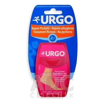 Urgo Hojení puchýřů Ultra diskrétní Hydrokoloidní náplast 5,9x3,4 cm 5 ks