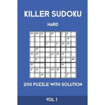 Killer Sudoku Hard 200 Puzzle With Solution Vol 1: Advanced Puzzle Book, hard, 9x9, 2 puzzles per page