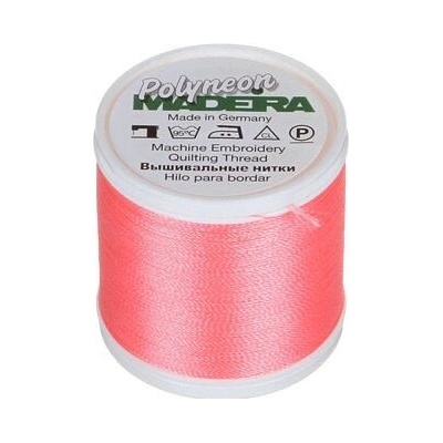 Vyšívací nitě PES Madeira Polyneon (400m) barva 1620 coral