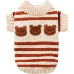 Tiger`s Heart Пуловер за куче Brown Teddy Stripes