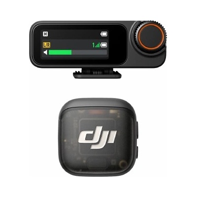DJI DJI Mic 3 1TX+1RX комплект безжичен лавалиерен кондензаторен микрофон, 1 предавател + 1 приемник, черен (197751)