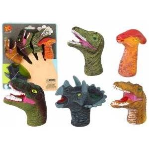 LEAN Toys Finger Puppets Dinosaurs Colorful 5 Pieces