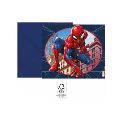 Procos Pozvánky a obálky Spiderman