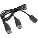 Gembird CCP-USB22-AMAF-3 USB 2x USB 2.0 A male - 1x USB 2.0 A female, 0,9m