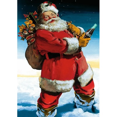- Puzzle Coca-Cola: Santa in the snow - 1 000 piese