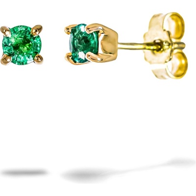 Blink-Blink napichovacie náušnice so Smaragdom 3175ZSG