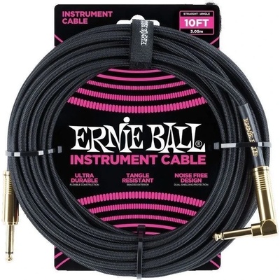 Ernie Ball 10' Braided Straight Angle