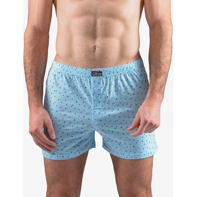 Gina pánské trenky volné, šité, s potiskem 75202P sv. tyrkysová šedá – Zboží Mobilmania