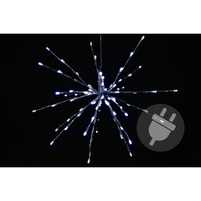 Nexos 33224 Vánoční osvětlení meteorický déšť studená bílá 80 LED 40 cm