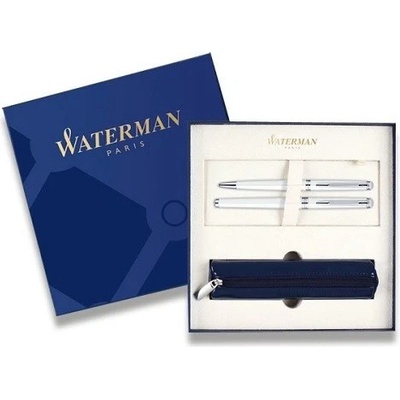 Waterman Hémisphére White Lacquer CT sada plnicí pero a kuličková tužka 291462718 – Zboží Mobilmania