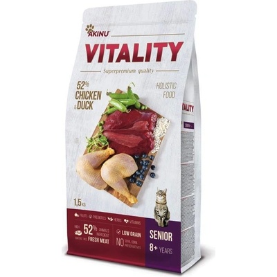 Akinu VITALITY cat senior chicken & duck 1,5 kg