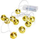 Solight 1V272 LED vianočná reťaz 10x LED rolnička teplá biela 1,8 m
